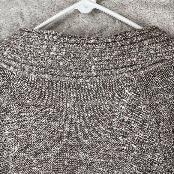 PETER NYGARD Cardigan 2X Tan Rolled Cap Sleeve Sweater Shawl Collar - Picture 11 of 16